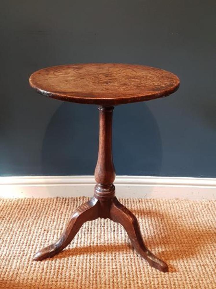 George II Oak Snap Top Occasional Table  - Image 1