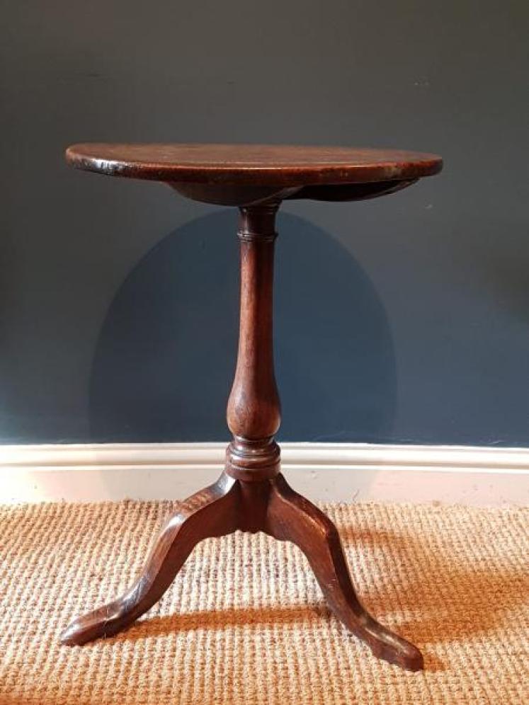 George II Oak Snap Top Occasional Table  - Image 2