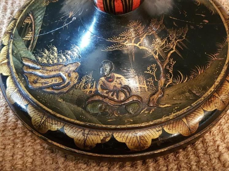 1920's Chinoiserie Lamp Standard - Image 6