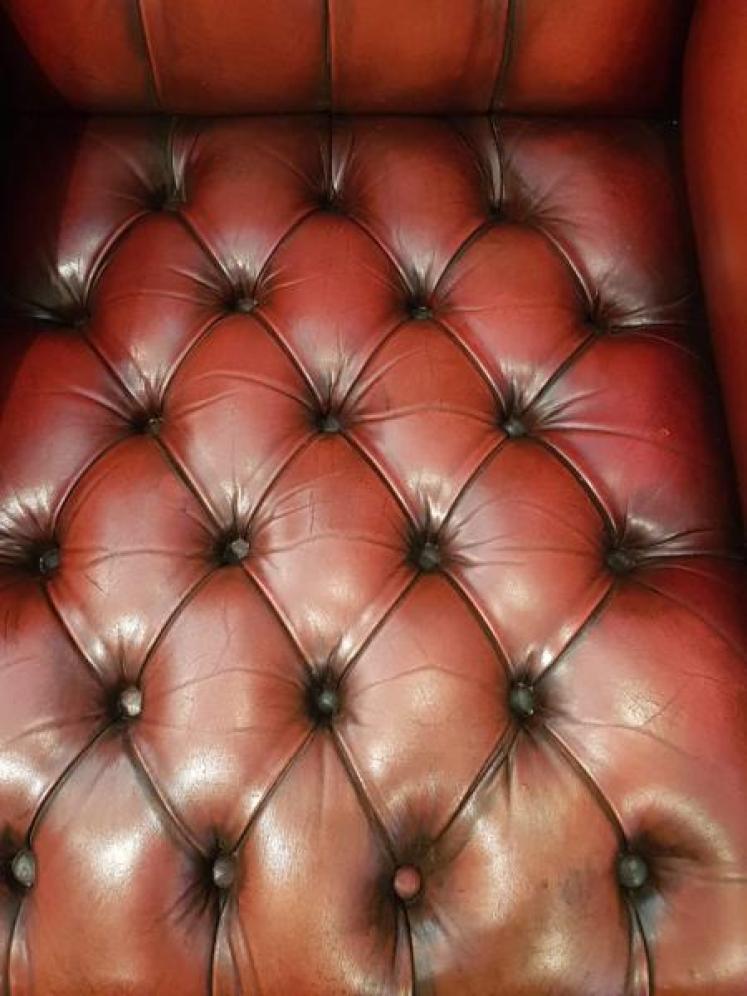 1920's Leather Chesterfield Arm Chair - Image 6