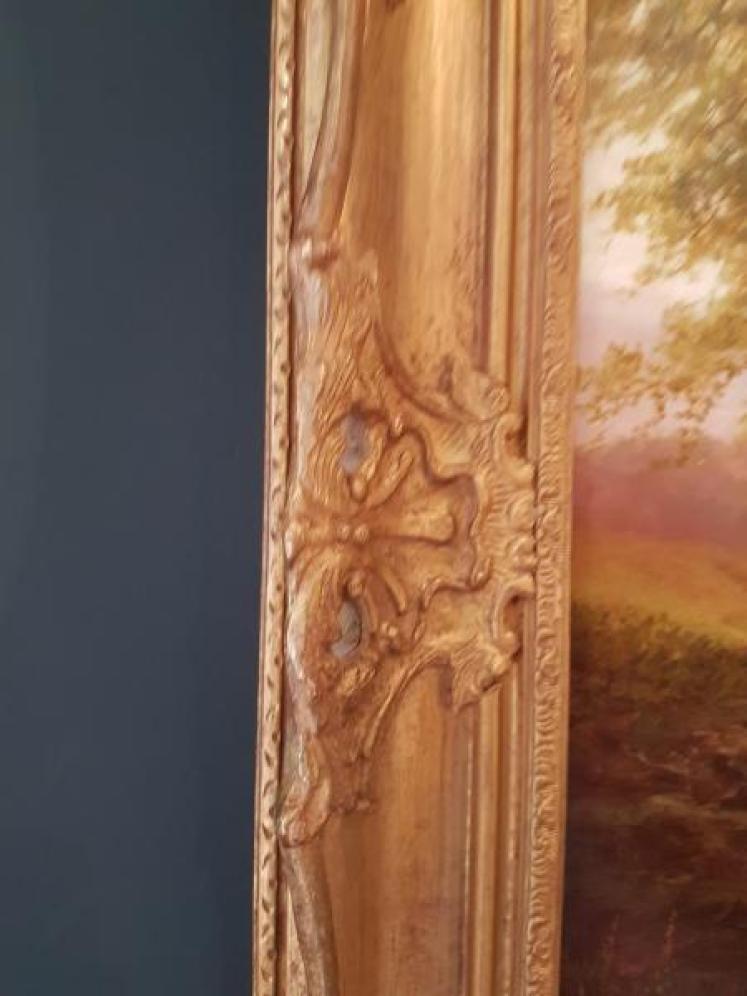 Large William Mellor Oil on Canvas On The Warfe - Image 3