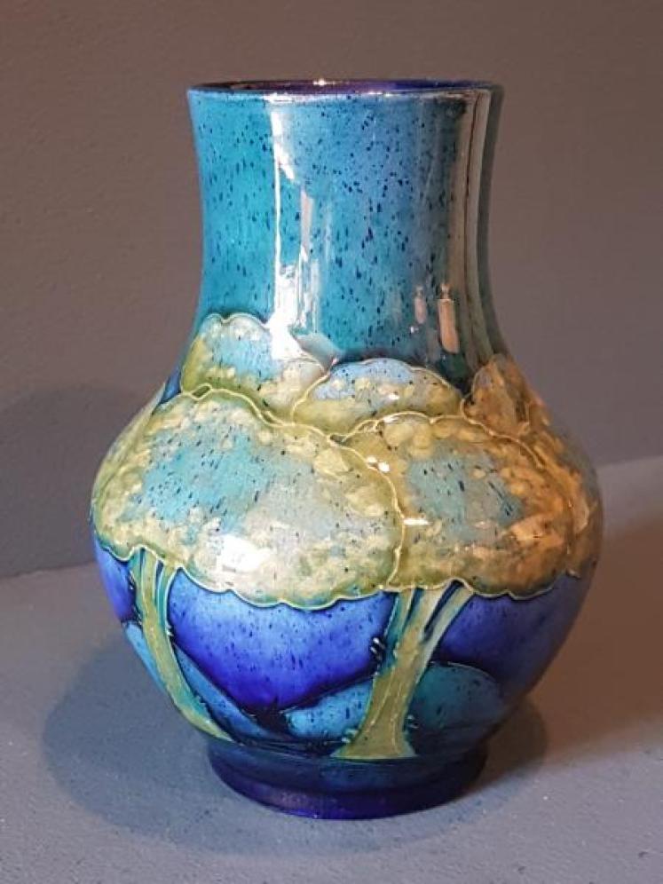 Moorcroft Moonlit Blue Vase  - Image 7