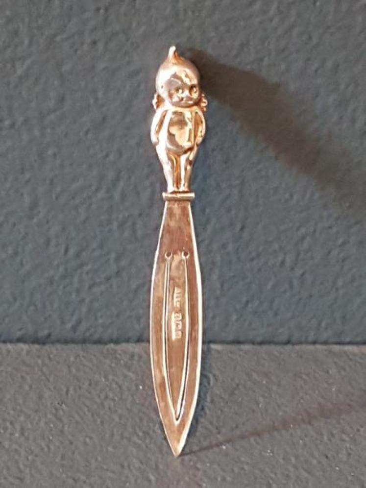 Solid Silver Cupie Doll Bookmark  - Image 1