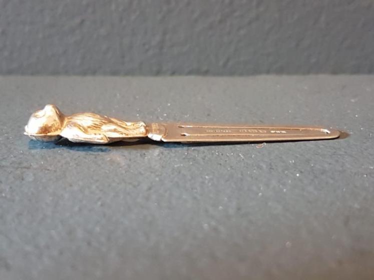 Solid Silver Teddy Bear Bookmark  - Image 2