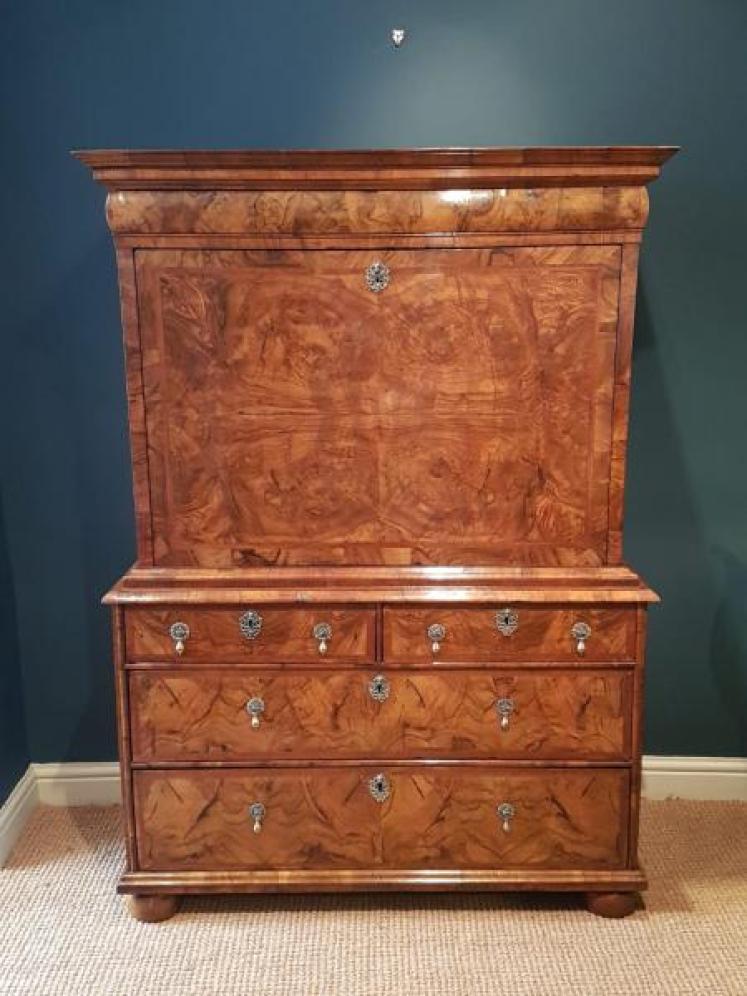 William and Mary Period Walnut Escritoire - Image 1