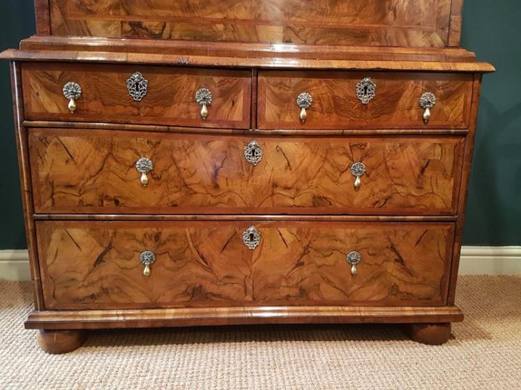 William and Mary Period Walnut Escritoire - Image 4