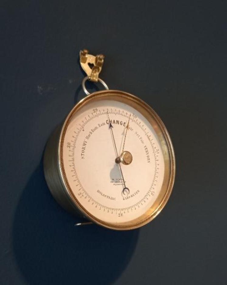 Mid Victorian Plymouth Marine Barometer - Image 1