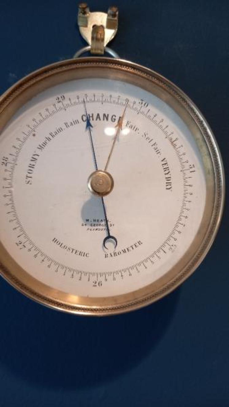 Mid Victorian Plymouth Marine Barometer - Image 2