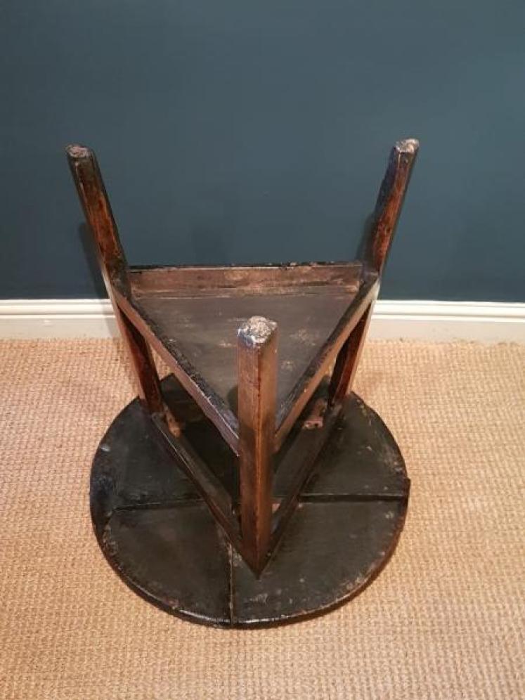 George II Elm Cricket Table - Image 4