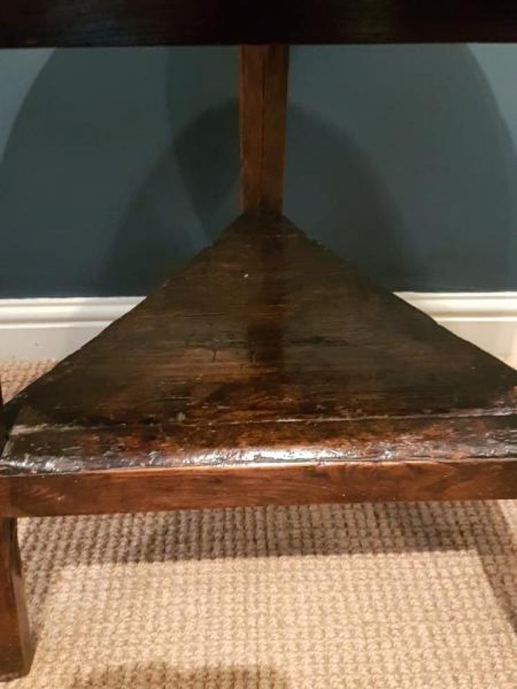 George II Elm Cricket Table - Image 6