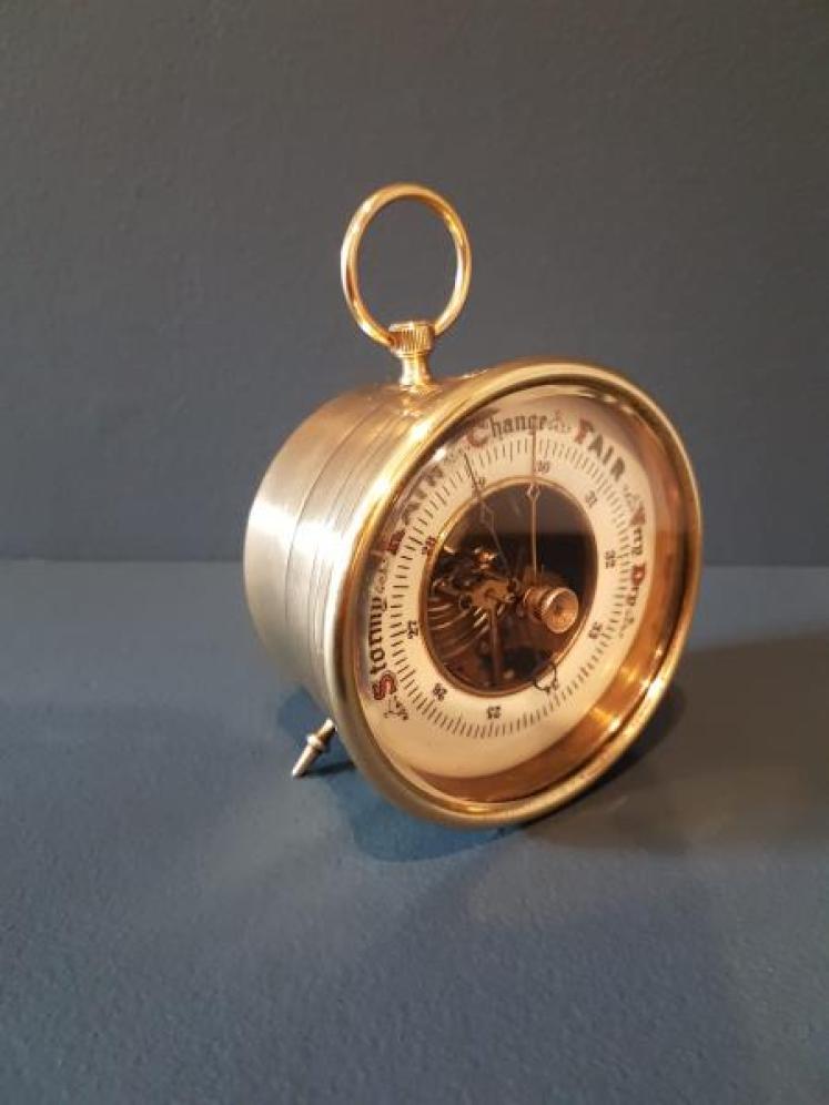 Edwardian Period Skeletonised Desk Top Marine Barometer - Image 2