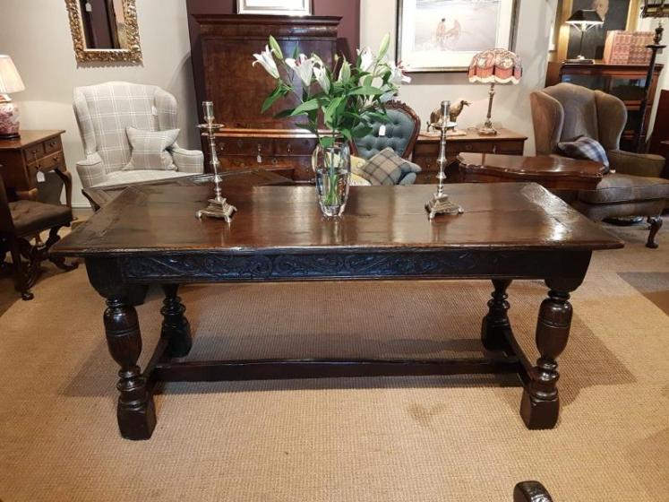 Period Oak Refectory Table - Image 1