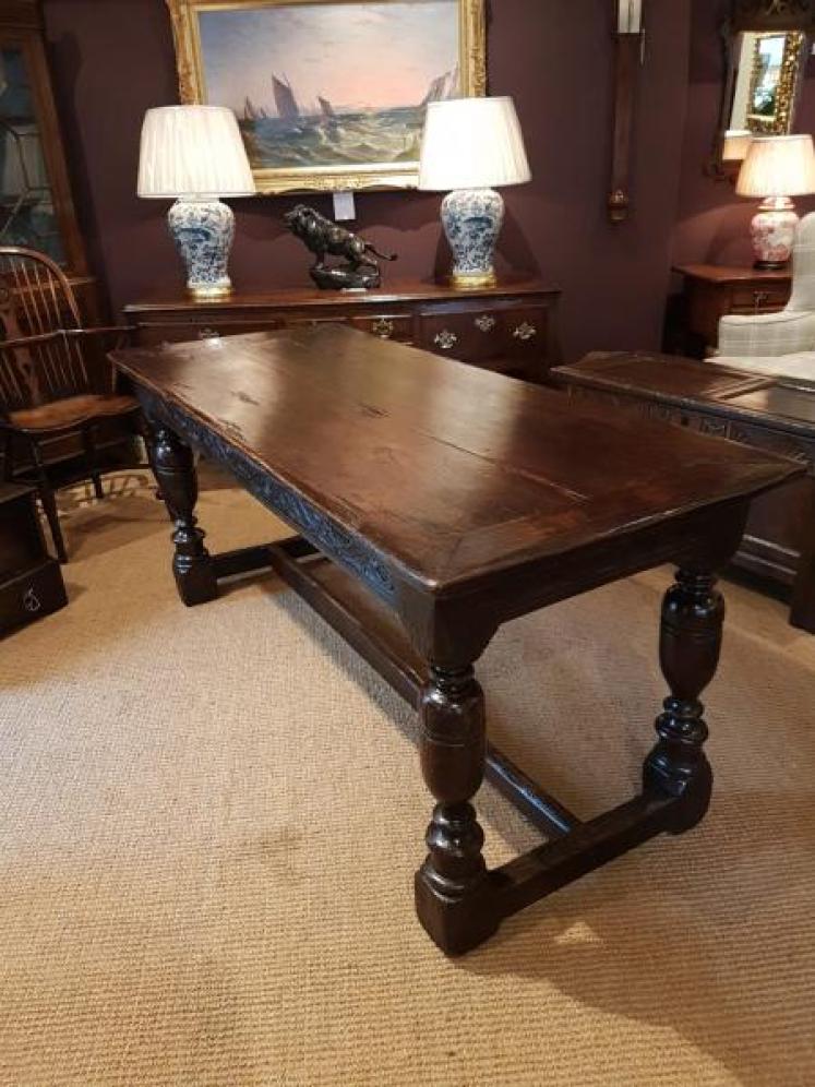 Period Oak Refectory Table - Image 3