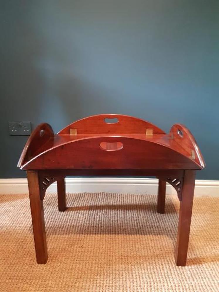 Victorian Mahogany Butlers Tray Coffee Table - Image 1