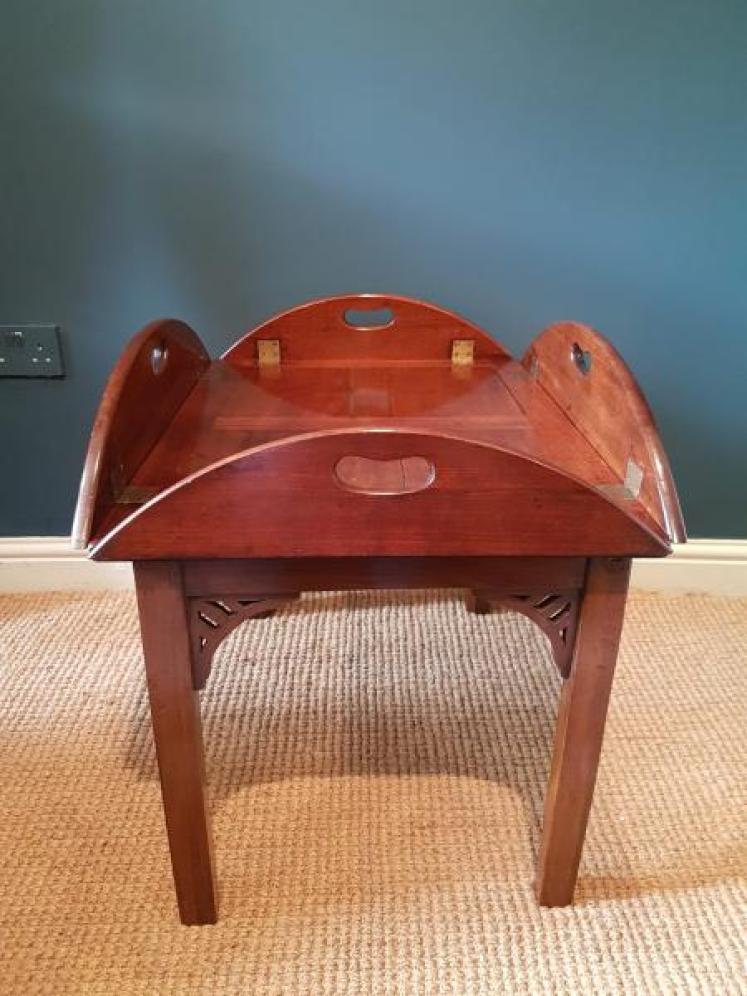 Victorian Mahogany Butlers Tray Coffee Table - Image 2