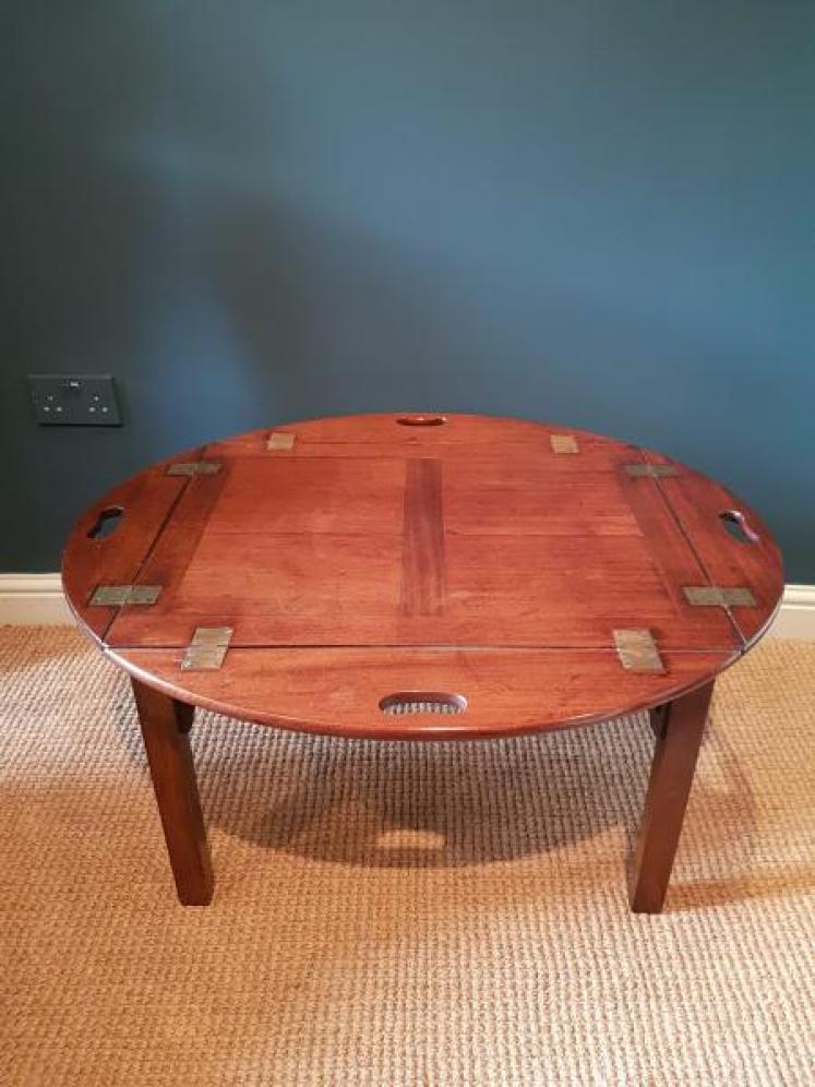 Victorian Mahogany Butlers Tray Coffee Table - Image 7