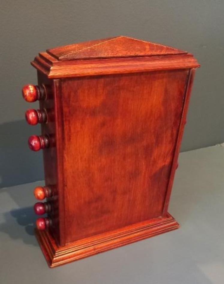 Large Victorian Walnut Desk Calendar - Image 5