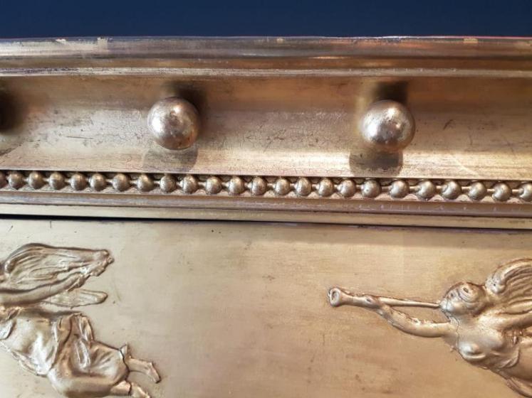 Superb Early Victorian Timber Gilt Over Mantel Mirror  - Image 3