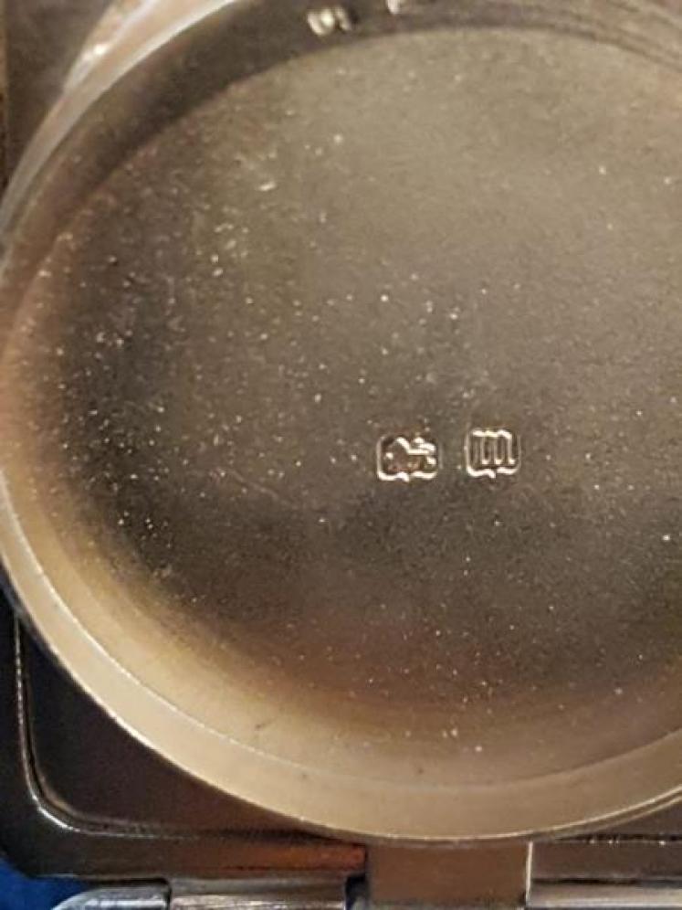 Unusual Two Compartment Silver Pill Box - Image 4