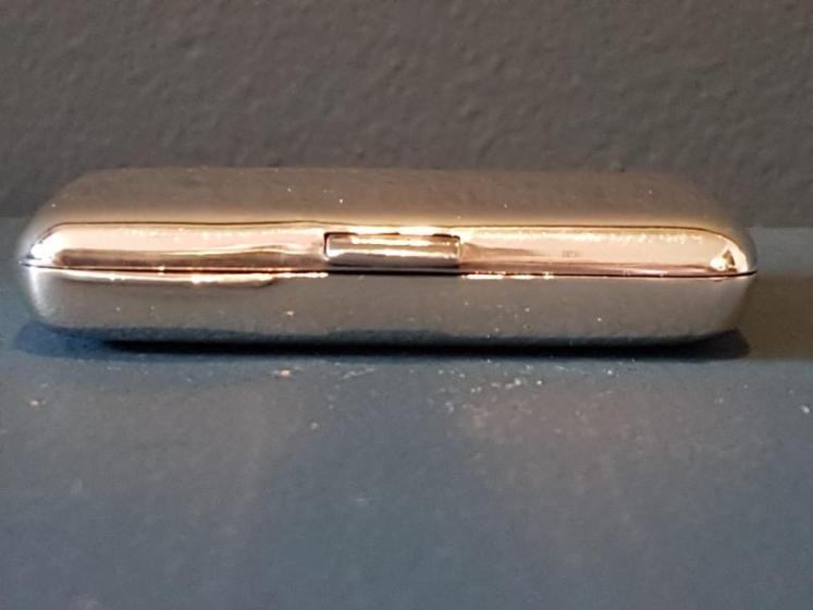 Unusual Two Compartment Silver Pill Box - Image 6