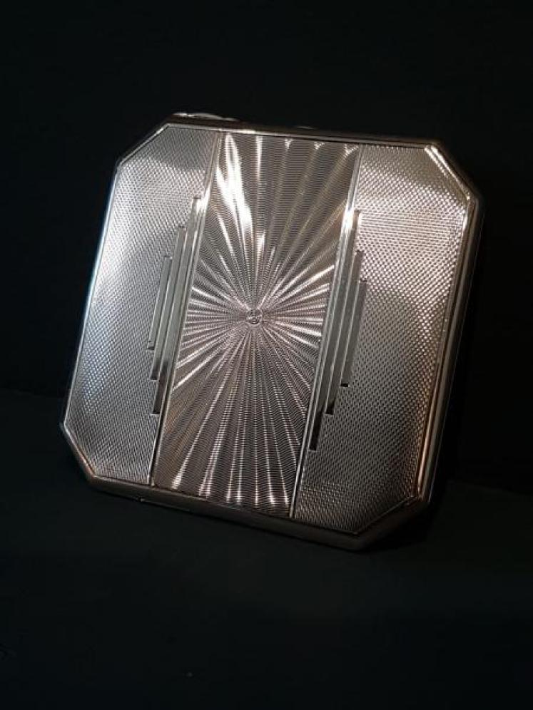 Superb Art Deco Silver Compact  - Image 2