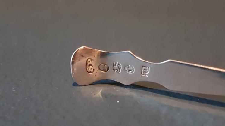 George III Silver Cheese Scoop - Image 4