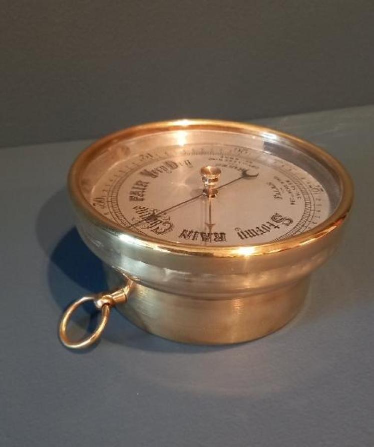 Victorian Silvered Dial Marine Barometer - Image 6