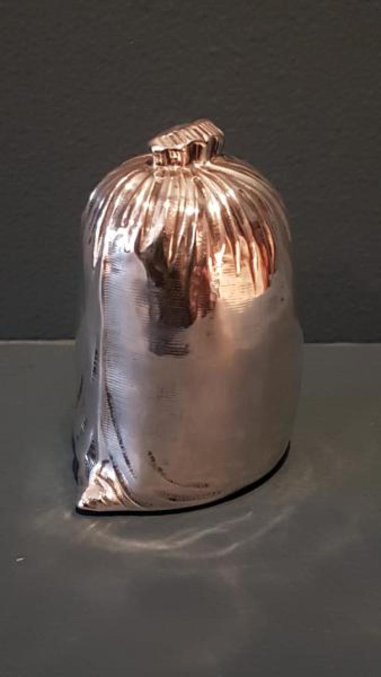 Silver 'Sack of Money' Money Box - Image 1