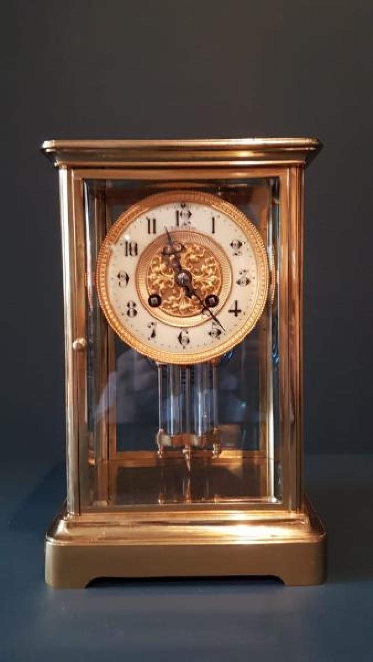 Victorian Four Glass Clock  - Image 1