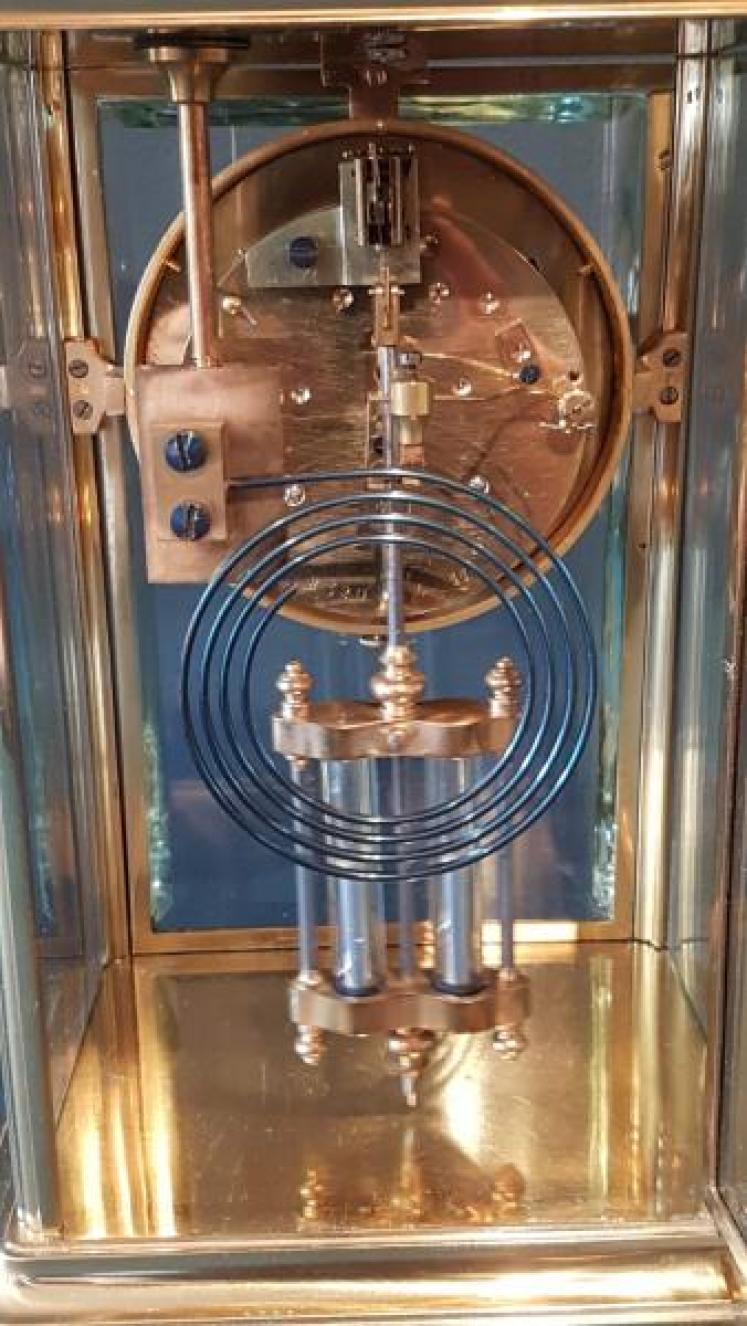 Victorian Four Glass Clock  - Image 5