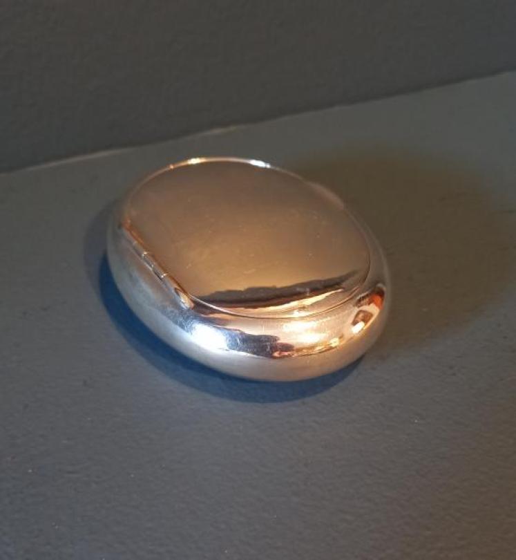 George V Silver 'Pebble' Table Snuff - Image 4