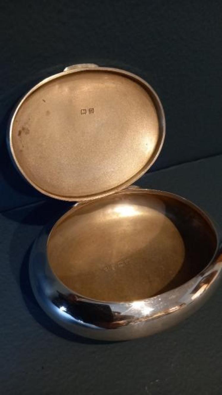 George V Silver 'Pebble' Table Snuff - Image 6