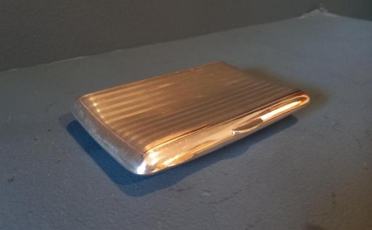 George V Silver Curved Cigar Case - Image 2