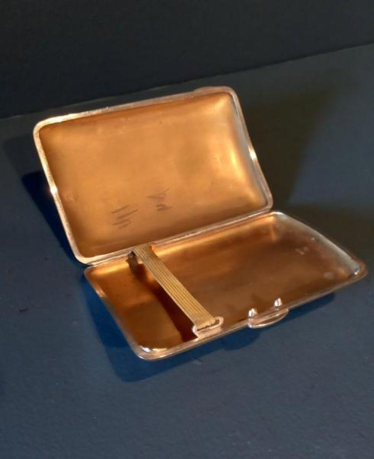 George V Silver Curved Cigar Case - Image 3