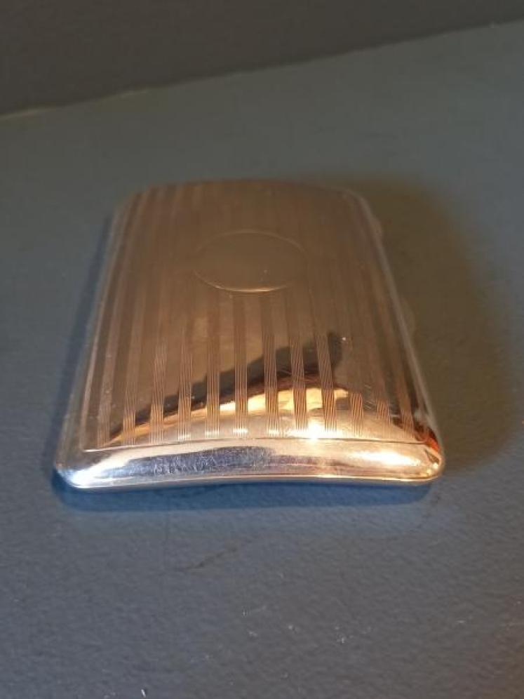 George V Silver Curved Cigar Case - Image 5