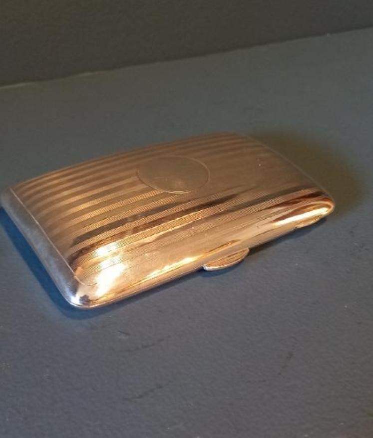 George V Silver Curved Cigar Case - Image 6