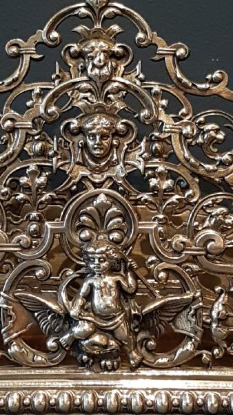 Superb Victorian Cast Brass Letter Rack - Image 4
