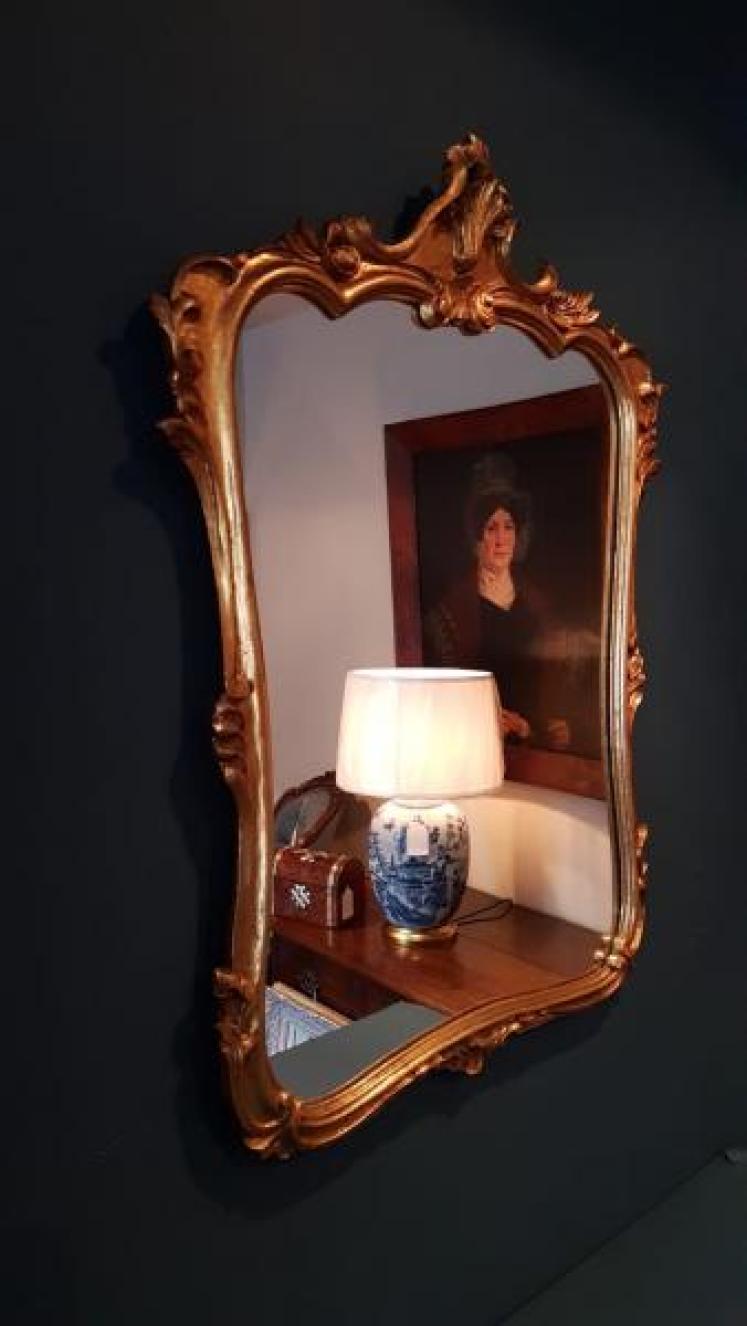 Edwardian Timber Gilt Mirror  - Image 4