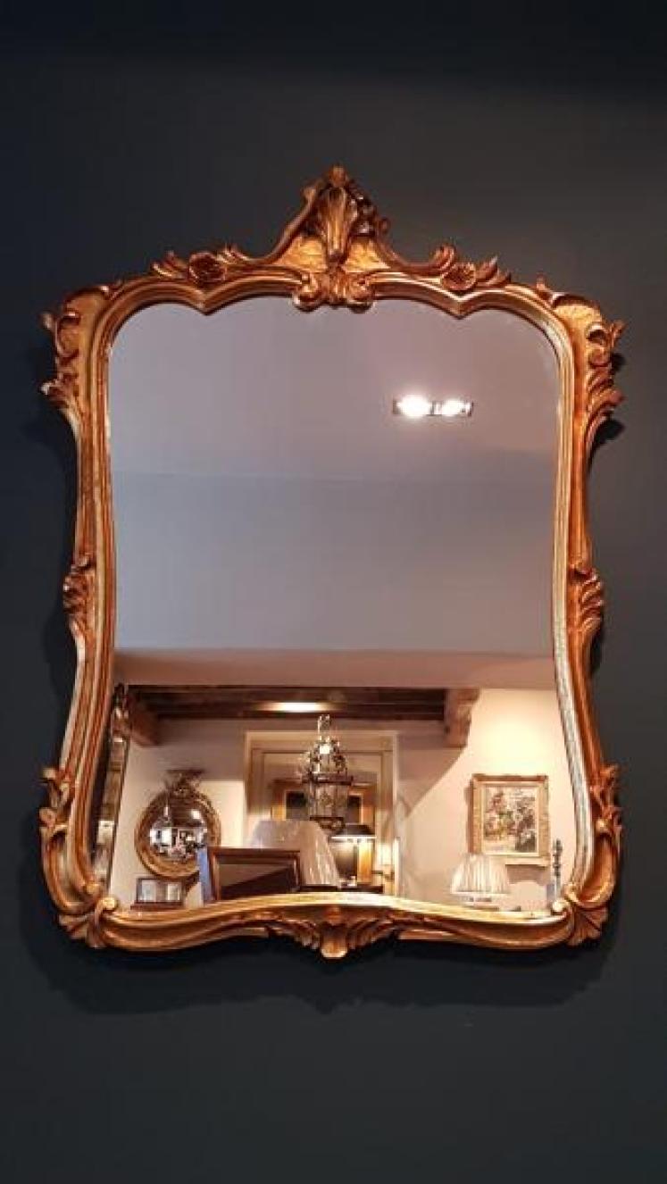 Edwardian Timber Gilt Mirror  - Image 5