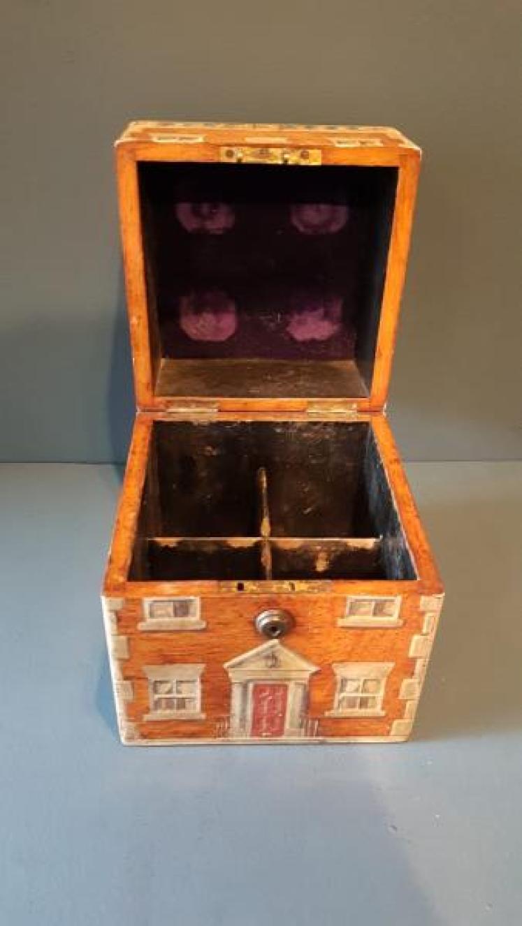 Victorian Country House Oak Spirits Box - Image 2