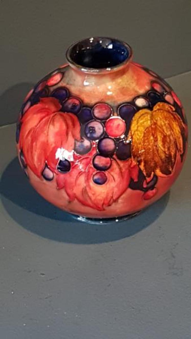 Moorcroft Leaf and Berries Flambé Vase  - Image 4