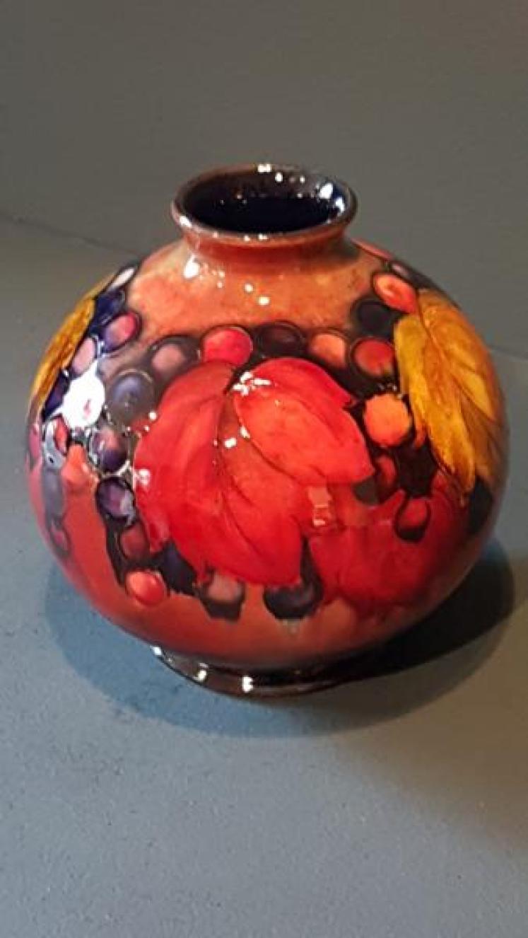 Moorcroft Leaf and Berries Flambé Vase  - Image 5
