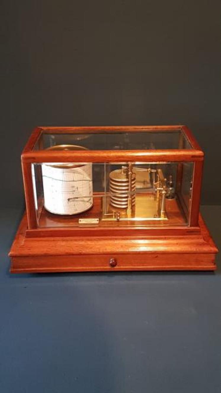 Edwardian Walnut Barograph by Chadburns  - Image 1
