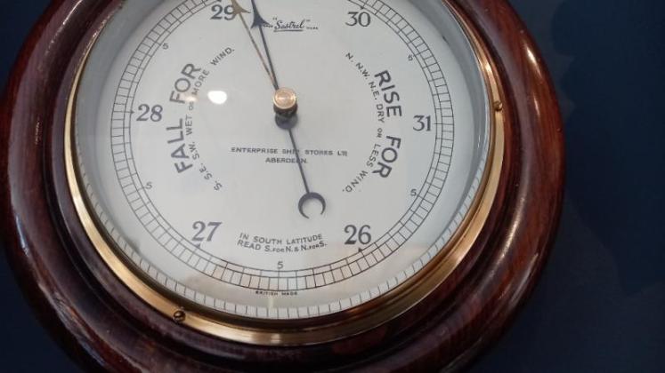 Edwardian Aberdeen Bulkhead Marine Barometer - Image 6