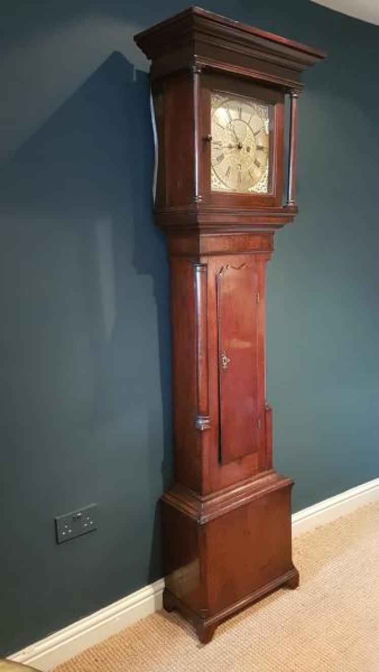 George III Oak Lancaster Longcase Clock - Image 3