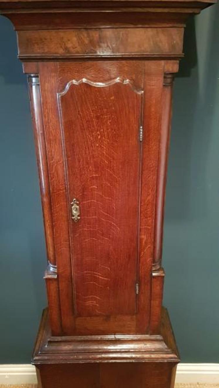 George III Oak Lancaster Longcase Clock - Image 5