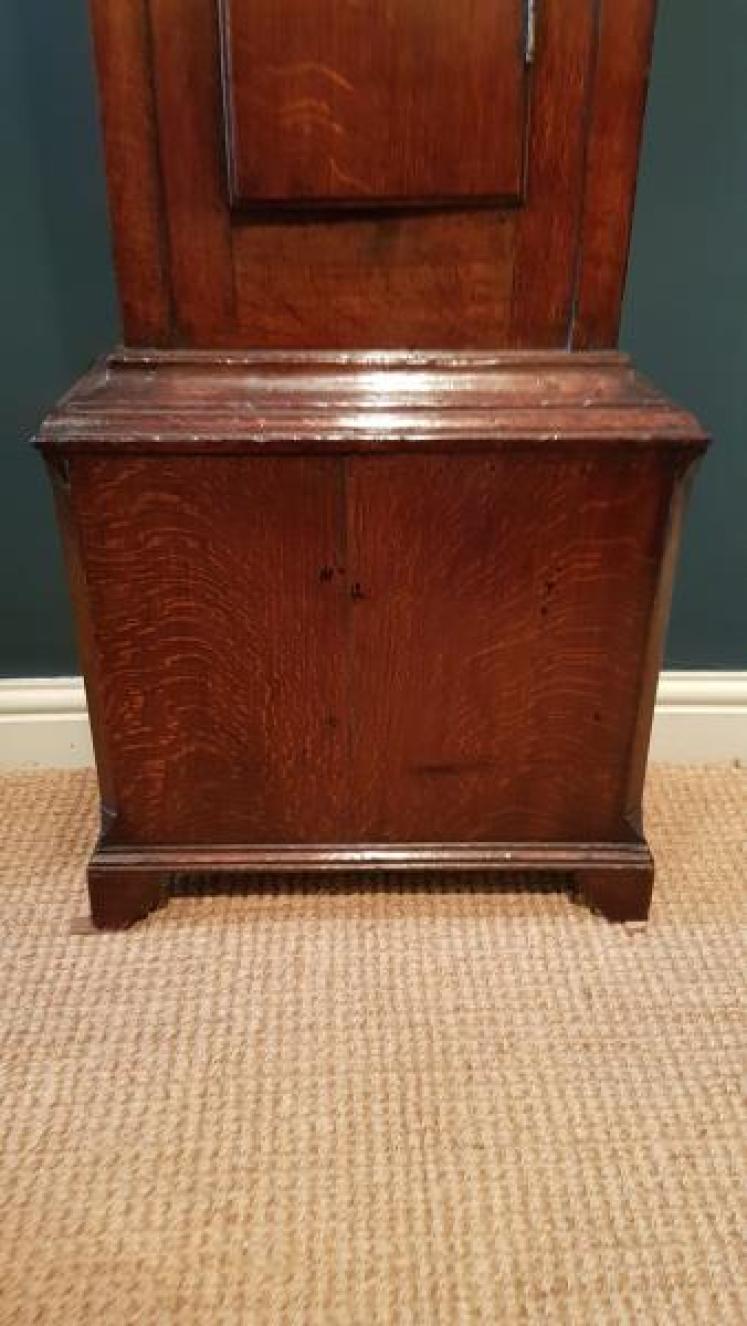 George III Oak Lancaster Longcase Clock - Image 6