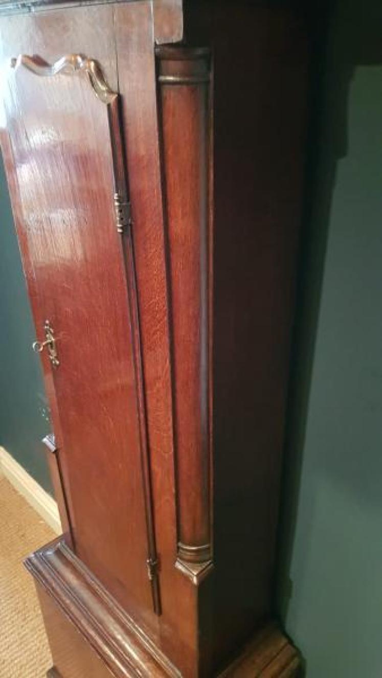 George III Oak Lancaster Longcase Clock - Image 7