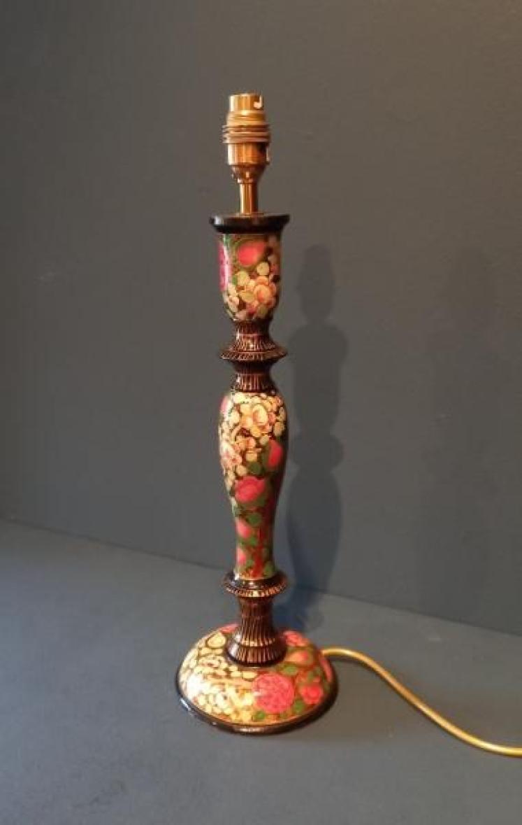 Edwardian Period Kashmiri Table Lamp - Image 1