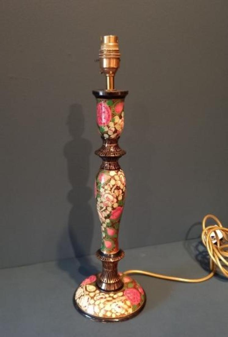 Edwardian Period Kashmiri Table Lamp - Image 7